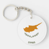 Cyprus Flag Charming Patriotic Sleutelhanger (Voorkant)