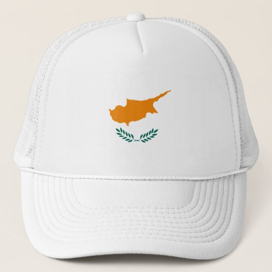 Cyprus Flag CY Trucker Pet (Voorkant)