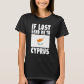 Cyprus Flag Design  If lost send me to Cyprus T-shirt (Voorkant)