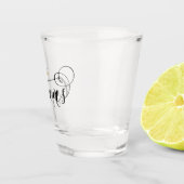 Cyprus Flag Heart, Cyprus Shot Glas (Rechts)