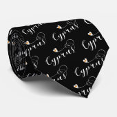 Cyprus Flag Heart, Cyprus Stropdas (Opgerold)