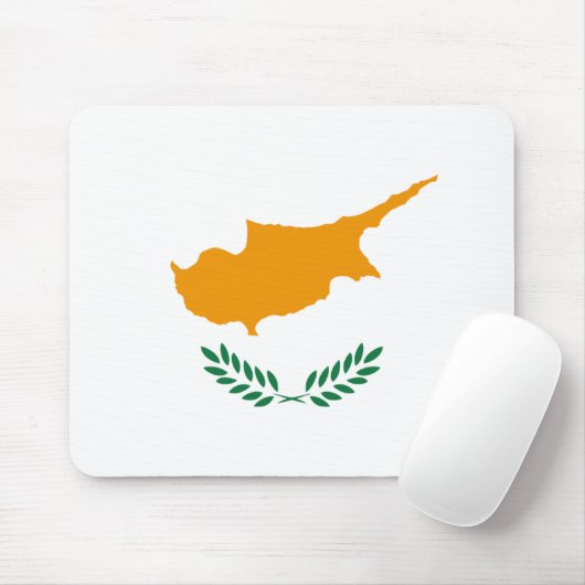 Cyprus Flag Mousepad Muismat (Met muis)