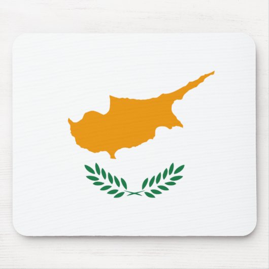 Cyprus Flag Mousepad Muismat (Voorkant)