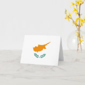 Cyprus Flag Notecard Kaart (Gele Bloem)