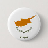 Cyprus Flag Patriotic Button (Voorkant)