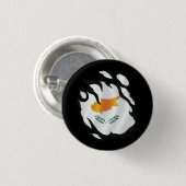 Cyprus Gekopieerde vlag Ronde Button 3,2 Cm (Voorkant /achterkant)
