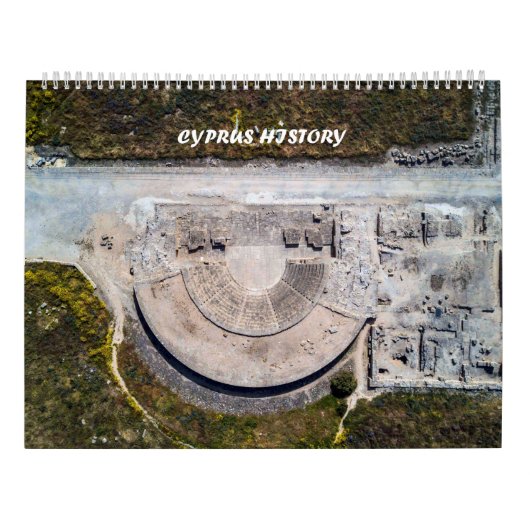 Cyprus geschiedenis kalender (Achterkant)
