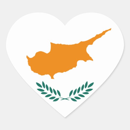 cyprus hart sticker (Voorkant)