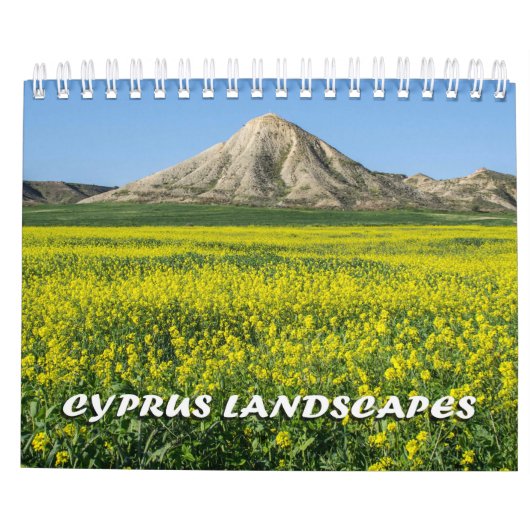 Cyprus kalender landschappen (Achterkant)
