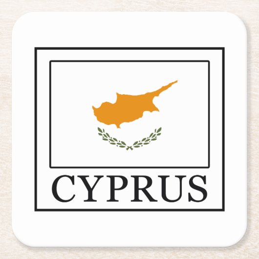 Cyprus Kartonnen Onderzetters (Voorkant)