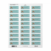 Cyprus Kat Retouradreslabels Etiket (Full Sheet)