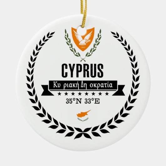 Cyprus Keramisch Ornament (Voorkant)