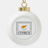 Cyprus Keramische Bal Ornament (Voorkant)