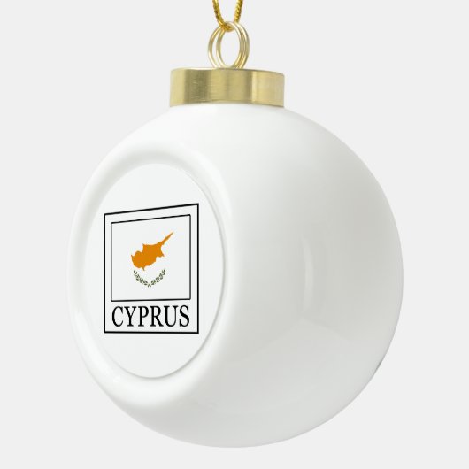 Cyprus Keramische Bal Ornament (Rechts)