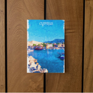 Cyprus Kustlandschap Reizen Briefkaart