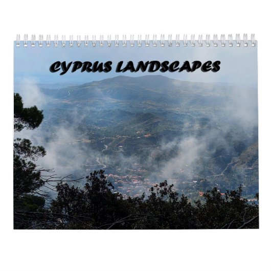 Cyprus landschappen Kalender (Achterkant)