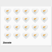 Cyprus liefde vlag trots hart sticker (Vel)