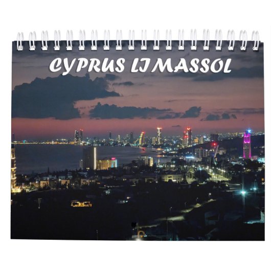 Cyprus Limassol Agenda Kalender (Achterkant)