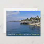 Cyprus Limassol Molos park briefkaart (Voorkant / Achterkant)