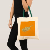 Cyprus Map Bag Tote Bag (Voorkant (product))
