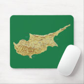 Cyprus Map Mousepad Muismat (Met muis)