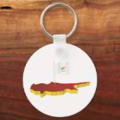Cyprus Map Sleutelhanger (Voorkant)