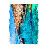 Cyprus Mediterraan Landschap Reizen Magneet (Verticaal)