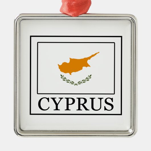Cyprus Metalen Ornament (Voorkant)