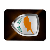 Cyprus Metallic Emblem Magneet (Horizontaal)