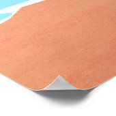 Cyprus Minimale Reisposter Poster (Hoek)