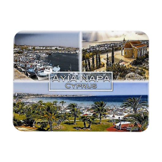 Cyprus - Mozaïek - Magneet (Horizontaal)