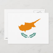 Cyprus - Nationale vlag van Cyprus Briefkaart (Voorkant / Achterkant)