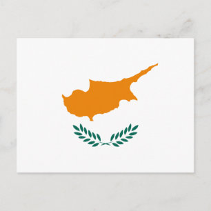 Cyprus - Nationale vlag van Cyprus Briefkaart