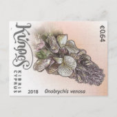 Cyprus nature stamp flower spring flowers purple briefkaart (Voorkant)