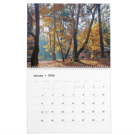 Cyprus natuur Kalender (Jan 2026)