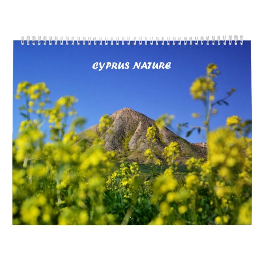 Cyprus natuur landschappen kalender (Achterkant)