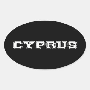 Cyprus Ovale Sticker
