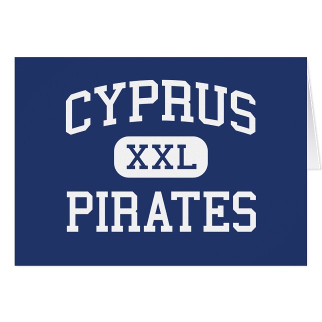 Cyprus - Piraten - Cypriotische middelbare school  (Voorkant Horizontaal)