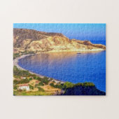 Cyprus Pissouri Bay Panoramisch Uitzicht Fotografi Legpuzzel (Horizontaal)