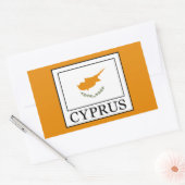 Cyprus Rechthoekige Sticker (Envelop)