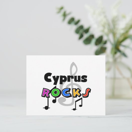 Cyprus Rocks Briefkaart (Staand voorkant)
