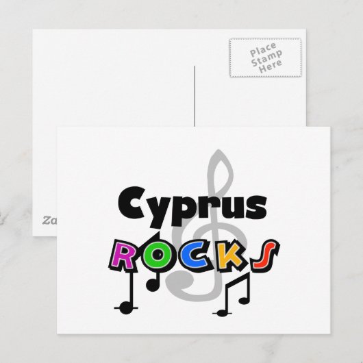 Cyprus Rocks Briefkaart (Voorkant / Achterkant)
