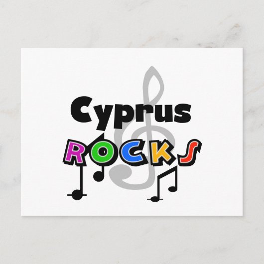 Cyprus Rocks Briefkaart (Voorkant)