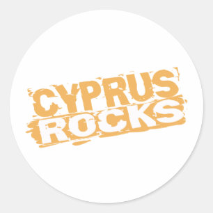 Cyprus Rocks Ronde Sticker