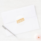 Cyprus Rocks Ronde Sticker (Envelop)