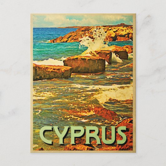 Cyprus Rocky Shore Briefkaart (Voorkant)