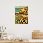 Cyprus Rocky Shore Poster (Keuken)