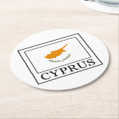 Cyprus Ronde Kartonnen Onderzetter (Gebogen)