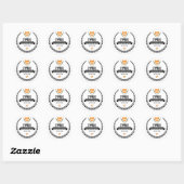 Cyprus Ronde Sticker (Vel)