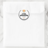 Cyprus Ronde Sticker (Tas)